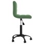vidaXL Sillas de comedor giratorias 2 unidades terciopelo verde oscuro vidaXL Sillas de comedor giratorias 2 unidades terciopelo verde oscuro