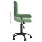 vidaXL Sillas de comedor giratorias 2 unidades terciopelo verde oscuro vidaXL Sillas de comedor giratorias 2 unidades terciopelo verde oscuro