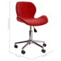 vidaXL Sillas de comedor giratorias 2 unidades terciopelo rojo tinto vidaXL Sillas de comedor giratorias 2 unidades terciopelo rojo tinto