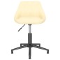 vidaXL Sillas de comedor giratorias 2 uds terciopelo crema vidaXL Sillas de comedor giratorias 2 uds terciopelo crema