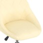 vidaXL Sillas de comedor giratorias 2 uds terciopelo crema vidaXL Sillas de comedor giratorias 2 uds terciopelo crema