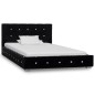 vidaXL Estructura de cama de terciopelo negra 90x200 cm