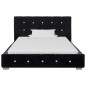 vidaXL Estructura de cama de terciopelo negra 90x200 cm