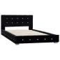 vidaXL Estructura de cama de terciopelo negra 90x200 cm