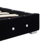 vidaXL Estructura de cama de terciopelo negra 90x200 cm