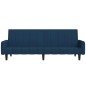 vidaXL Sofá cama de 2 plazas terciopelo azul vidaXL Sofá cama de 2 plazas terciopelo azul