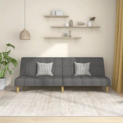vidaXL Sofá cama de 2 plazas tela gris claro