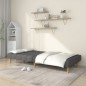 vidaXL Sofá cama de 2 plazas tela gris claro