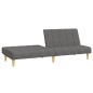 vidaXL Sofá cama de 2 plazas tela gris claro