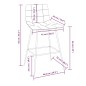 vidaXL Taburete de cocina de cuero sintético marrón vidaXL Taburete de cocina de cuero sintético marrón