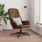 vidaXL Sillón de relax de cuero sintético brillante marrón vidaXL Sillón de relax de cuero sintético brillante marrón
