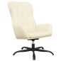 vidaXL Sillón de relax de cuero sintético crema vidaXL Sillón de relax de cuero sintético crema