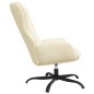 vidaXL Sillón de relax de cuero sintético crema vidaXL Sillón de relax de cuero sintético crema