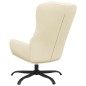 vidaXL Sillón de relax de cuero sintético crema vidaXL Sillón de relax de cuero sintético crema