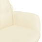 vidaXL Sillón de relax de cuero sintético crema vidaXL Sillón de relax de cuero sintético crema