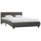 vidaXL Estructura de cama de cuero sintético gris 120x200 cm vidaXL Estructura de cama de cuero sintético gris 120x200 cm