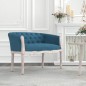 vidaXL Banco de terciopelo azul 98x56x69 cm vidaXL Banco de terciopelo azul 98x56x69 cm