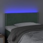 vidaXL Cabecero con LED de terciopelo verde oscuro 100x5x78/88 cm vidaXL Cabecero con LED de terciopelo verde oscuro 100x5x78/88 cm