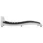 vidaXL Estructura cama con LED cuero sintético blanco negro 90x200 cm vidaXL Estructura cama con LED cuero sintético blanco negro 90x200 cm
