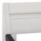 vidaXL Estructura cama con LED cuero sintético blanco negro 90x200 cm vidaXL Estructura cama con LED cuero sintético blanco negro 90x200 cm