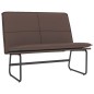 vidaXL Banco de cuero sintético marrón 100x75x76 cm vidaXL Banco de cuero sintético marrón 100x75x76 cm