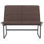 vidaXL Banco de cuero sintético marrón 100x75x76 cm vidaXL Banco de cuero sintético marrón 100x75x76 cm