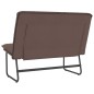 vidaXL Banco de cuero sintético marrón 100x75x76 cm vidaXL Banco de cuero sintético marrón 100x75x76 cm