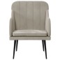 vidaXL Sillón de terciopelo gris claro 63x76x80 cm vidaXL Sillón de terciopelo gris claro 63x76x80 cm