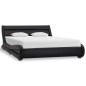 vidaXL Estructura de cama con LED de cuero sintético negro 140x200 cm vidaXL Estructura de cama con LED de cuero sintético negro 140x200 cm