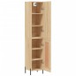 vidaXL Aparador de madera contrachapada roble Sonoma 34,5x34x180 cm vidaXL Aparador de madera contrachapada roble Sonoma 34,5x34x180 cm