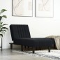 vidaXL Sofá diván de terciopelo negro vidaXL Sofá diván de terciopelo negro