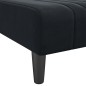 vidaXL Sofá diván de terciopelo negro vidaXL Sofá diván de terciopelo negro