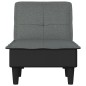 vidaXL Sofá diván de tela gris oscuro vidaXL Sofá diván de tela gris oscuro
