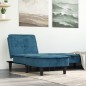 vidaXL Sofá diván de terciopelo azul vidaXL Sofá diván de terciopelo azul