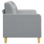 vidaXL Sofá de 2 plazas de tela gris claro 140 cm vidaXL Sofá de 2 plazas de tela gris claro 140 cm