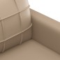 vidaXL Sofá de 2 plazas de cuero sintético color capuchino 140 cm vidaXL Sofá de 2 plazas de cuero sintético color capuchino 140 cm