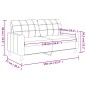 vidaXL Sofá de 2 plazas de cuero sintético color capuchino 140 cm vidaXL Sofá de 2 plazas de cuero sintético color capuchino 140 cm