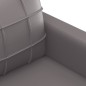 vidaXL Sofá de 2 plazas de cuero sintético gris 120 cm vidaXL Sofá de 2 plazas de cuero sintético gris 120 cm