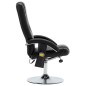 vidaXL Sillón de masaje con reposapiés cuero sintético negro vidaXL Sillón de masaje con reposapiés cuero sintético negro