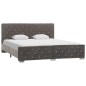 vidaXL Estructura de cama de terciopelo gris 160x200 cm vidaXL Estructura de cama de terciopelo gris 160x200 cm