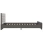 vidaXL Estructura de cama de terciopelo gris 160x200 cm vidaXL Estructura de cama de terciopelo gris 160x200 cm