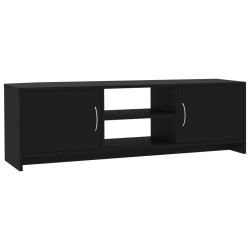 vidaXL Mueble para TV madera contrachapada negro 120x30x37,5 cm