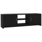 vidaXL Mueble para TV madera contrachapada negro 120x30x37,5 cm vidaXL Mueble para TV madera contrachapada negro 120x30x37,5 cm