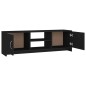 vidaXL Mueble para TV madera contrachapada negro 120x30x37,5 cm vidaXL Mueble para TV madera contrachapada negro 120x30x37,5 cm