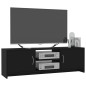 vidaXL Mueble para TV madera contrachapada negro 120x30x37,5 cm vidaXL Mueble para TV madera contrachapada negro 120x30x37,5 cm
