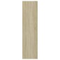 vidaXL Estantería de 3 niveles madera contrachapada roble 80x30x114cm vidaXL Estantería de 3 niveles madera contrachapada roble 80x30x114cm