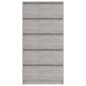 vidaXL Aparador con cajones contrachapada gris hormigón 60x35x121 cm vidaXL Aparador con cajones contrachapada gris hormigón 60x35x121 cm
