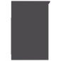 vidaXL Cajonera de madera contrachapada gris 40x50x76 cm vidaXL Cajonera de madera contrachapada gris 40x50x76 cm
