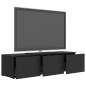 vidaXL Mueble para TV madera contrachapada gris 120x34x30 cm vidaXL Mueble para TV madera contrachapada gris 120x34x30 cm