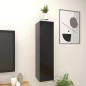 vidaXL Muebles de salón de pared 4 uds negro 30,5x30x30 cm vidaXL Muebles de salón de pared 4 uds negro 30,5x30x30 cm